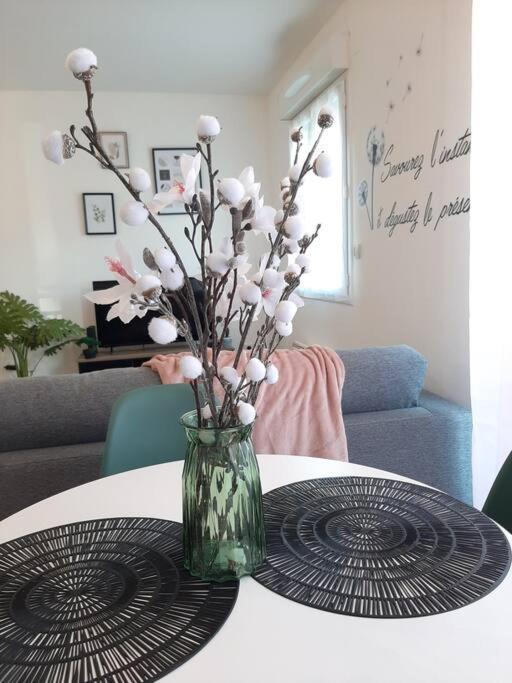 Appartement Proche Aeroport A Pied, Le Reve Rose. à Tillé Extérieur photo